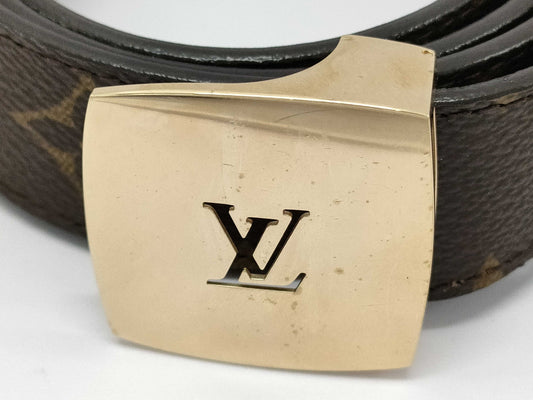 LOUIS VUITTON Monogram Monogram Santur Belt