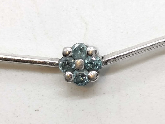 D1.134ct Pt850 7.9g Bracelet/Bangle