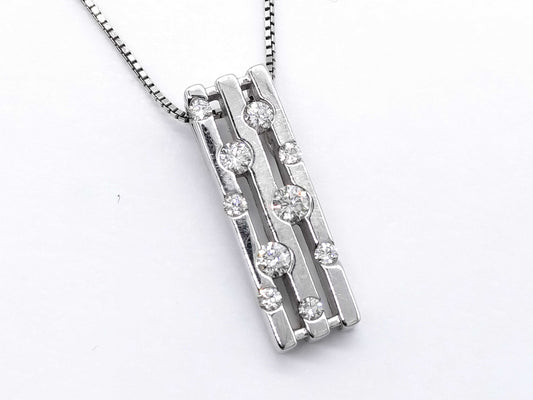 TASAKI D0.36ct K18WG 6.2g Necklace