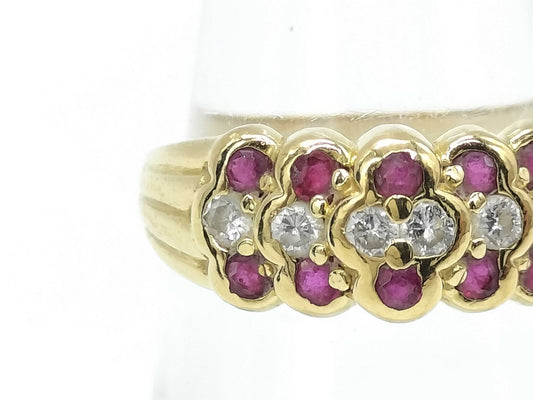 R0.46ct D0.20ct K18 3.3g Ring