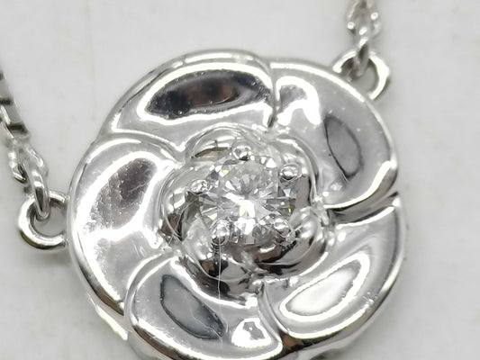 D0.12ct Pt850 7.2g Necklace