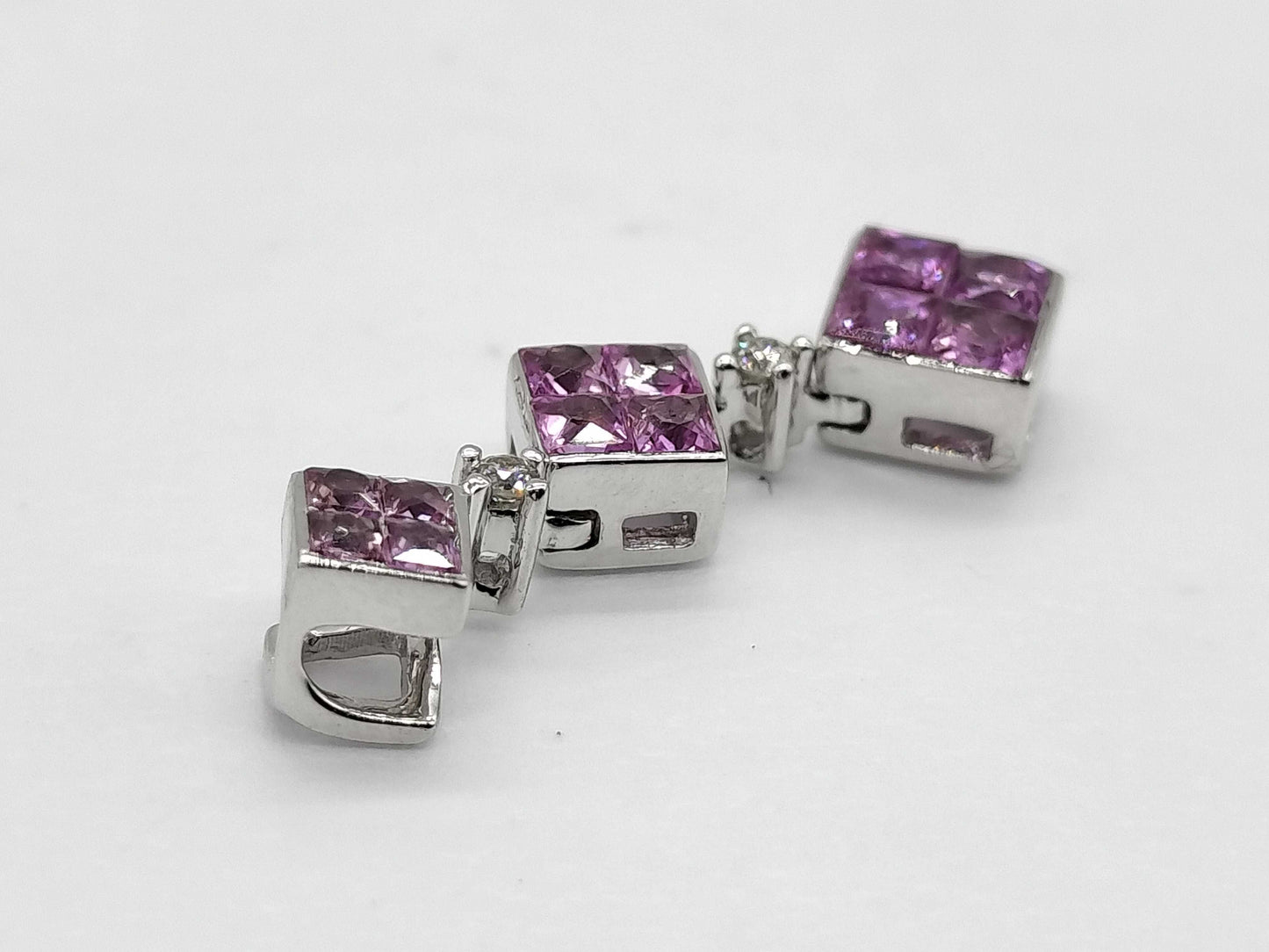 S 0.45ct D 0.01ct K18WG 1.1g Pendant Top