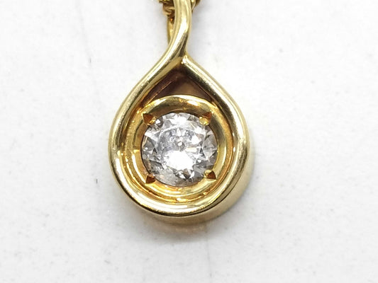 D0.18ct K18 2.7g Necklace