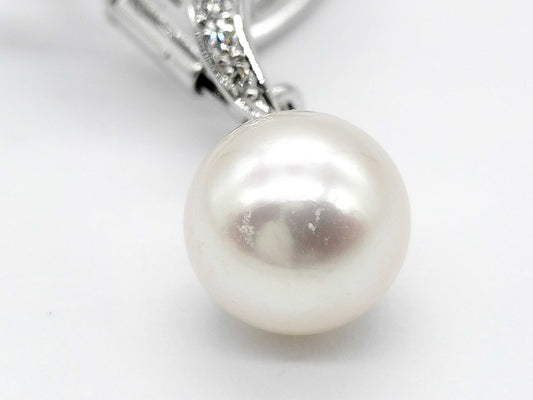 POLA Akoya Pearl, Diameter: Approx. 8.0mm, D0.41ct, 750, 6.5g, Brooch