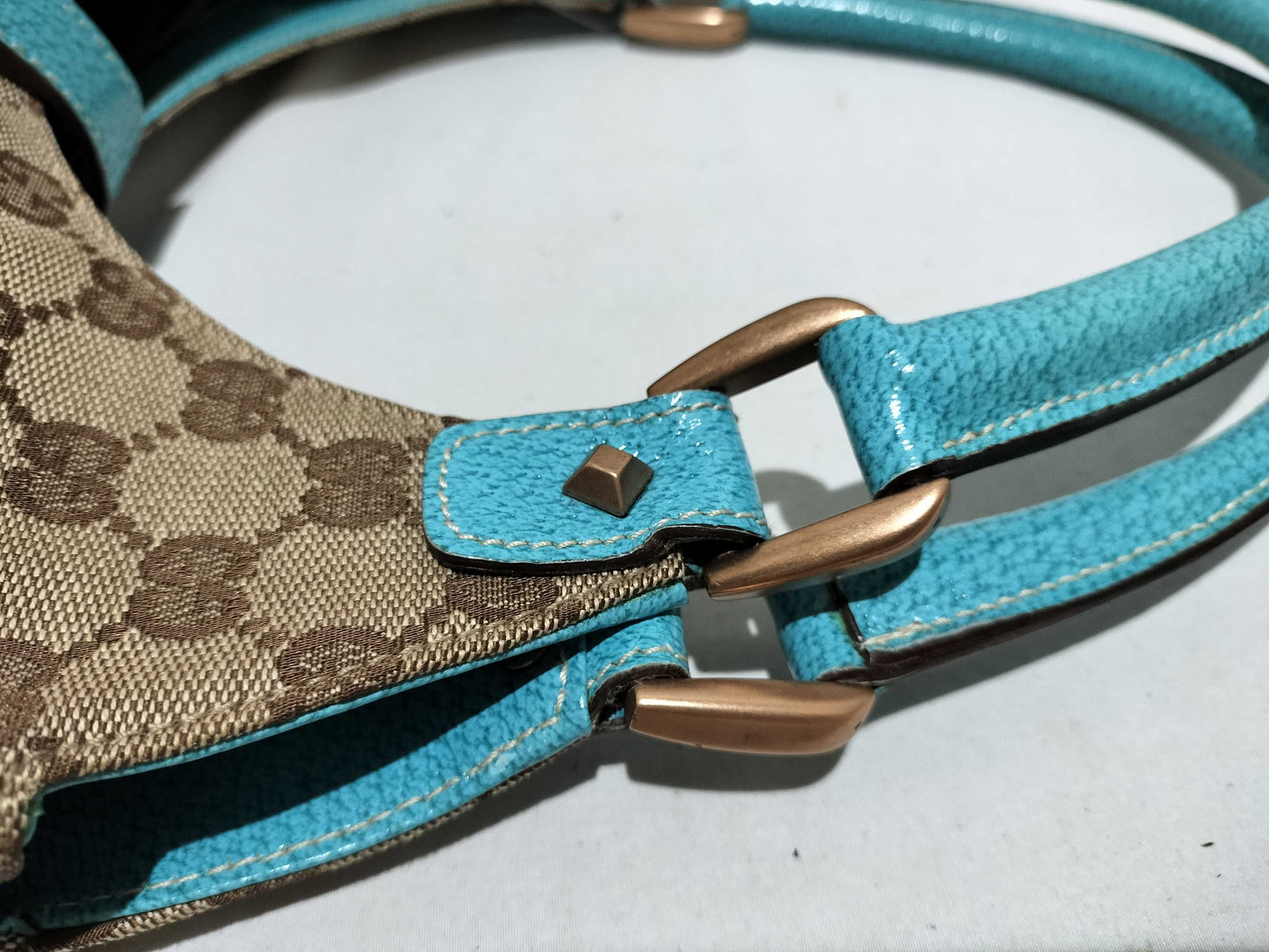 GUCCI GG Canvas 124407 2123 Jackie Blue Bag