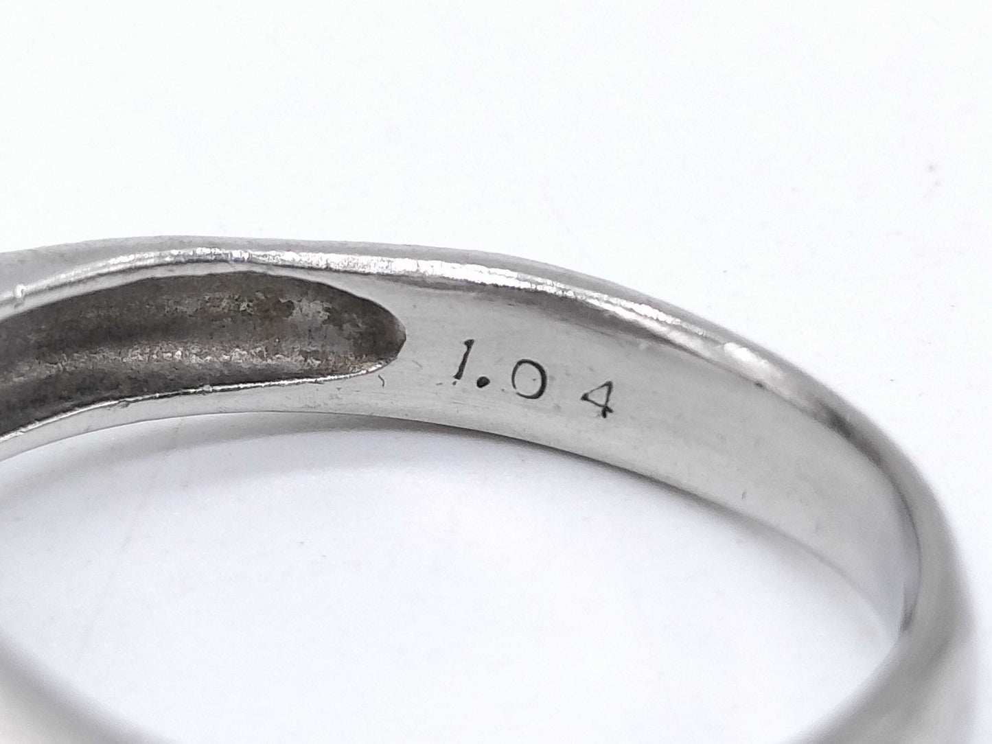 D1.04ct Pt900 5.2g Ring
