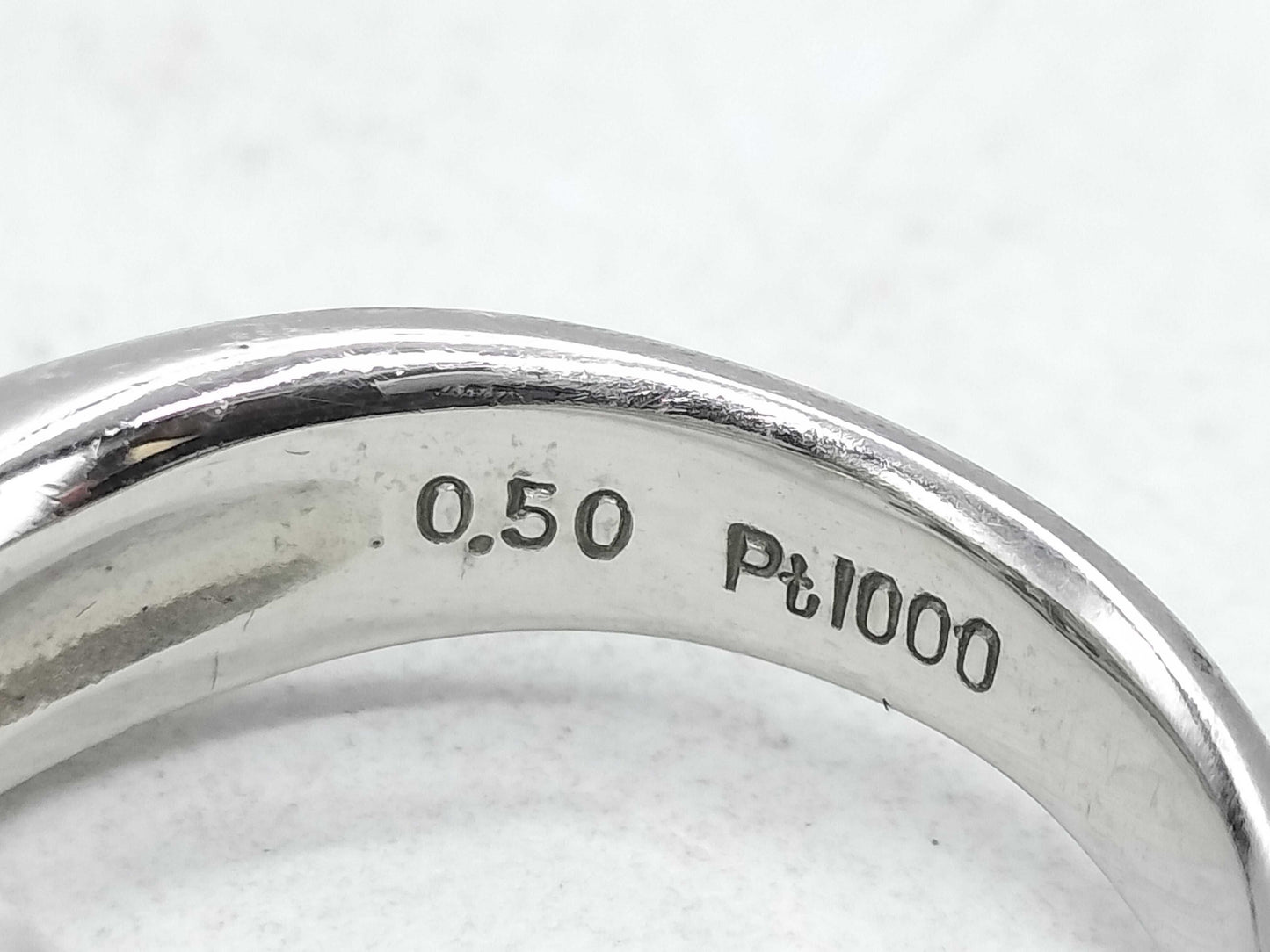 D0.50ct Pt1000 10.6g Ring