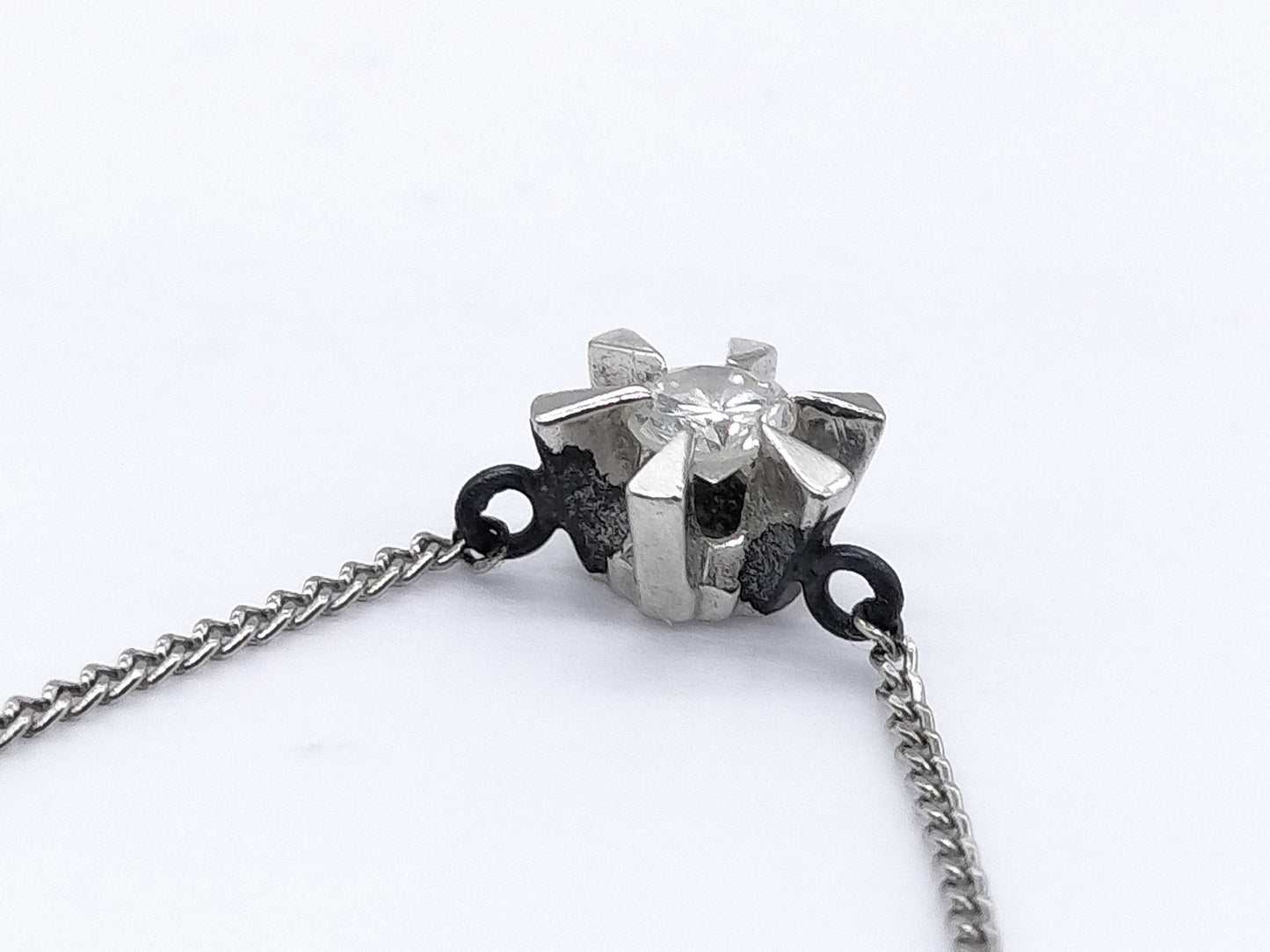 D0.10ct Pt850 2.1g Necklace