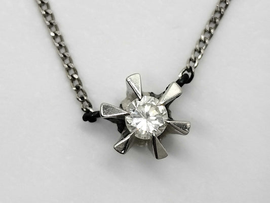 D0.10ct Pt850 2.1g Necklace