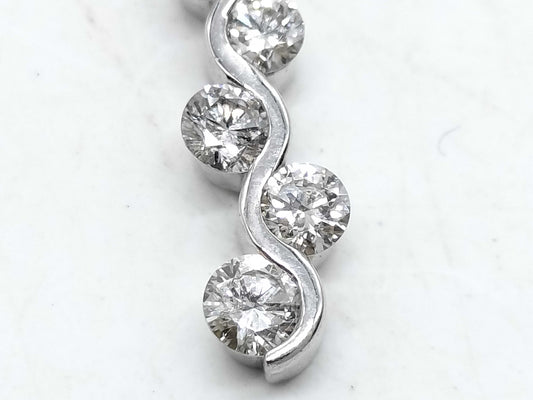 D0.55ct K18WG 3.7g Necklace