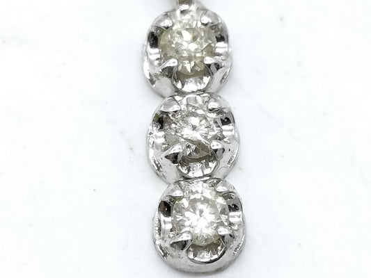 D0.25ct K18WG 1.3g Necklace