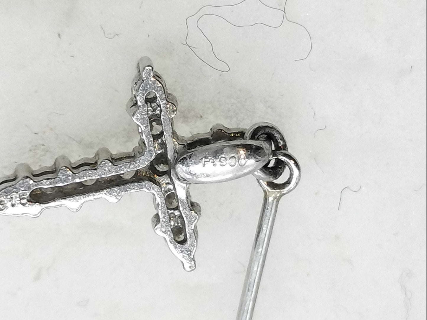 D0.15ct Pt900 1.2g earrings