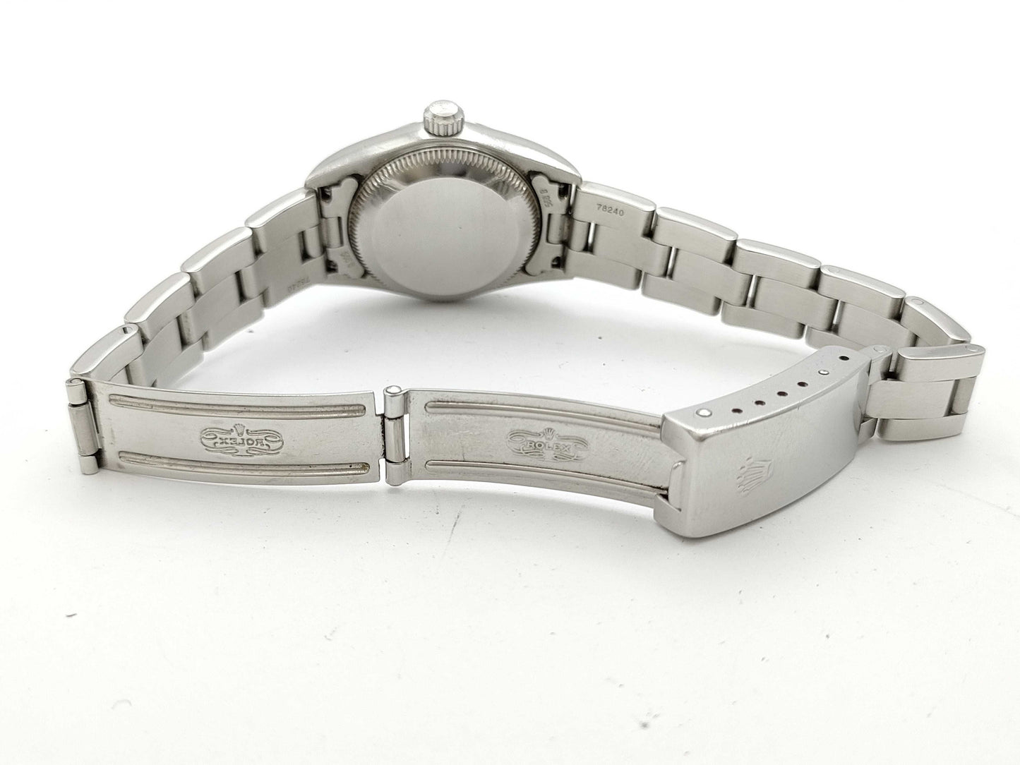 ROLEX 76080 K418061 White Dial Oyster Breath Women's Watch