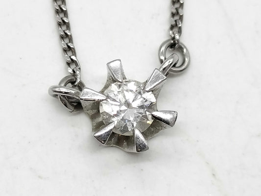 D0.16ct Pt850 2.4g Necklace