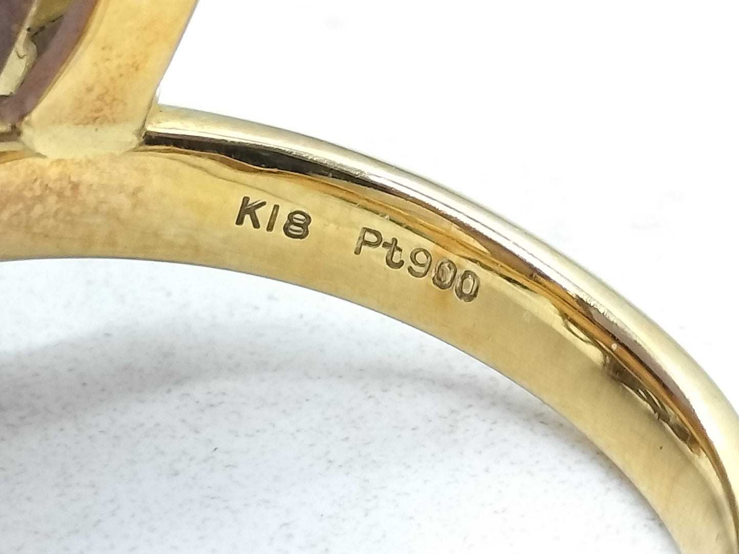 Lavender Jadeite 24.78ct D0.10ct K18/Pt900 19.1g Ring