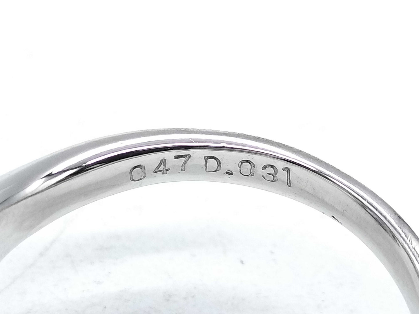 TZ 0.47ct D 0.031ct Pt900 5.5g Ring