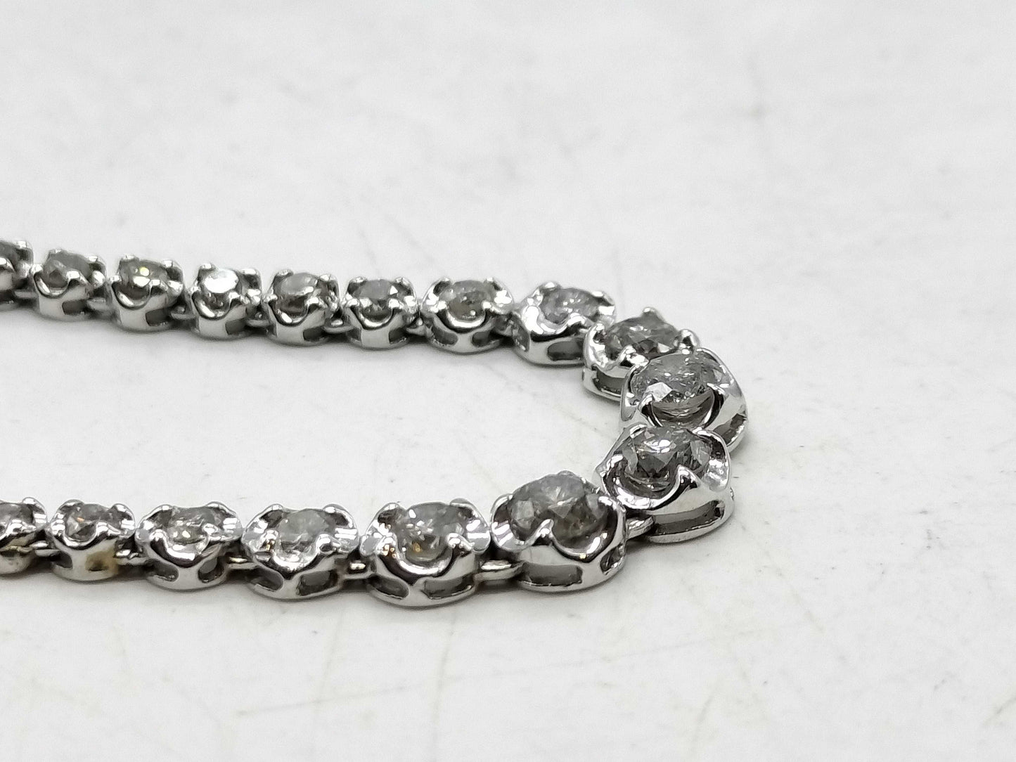 Tennis Necklace D5.00ct K18WG 13.2g Necklace