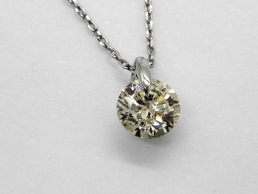 D0.51ct K18WG 1.6g Necklace