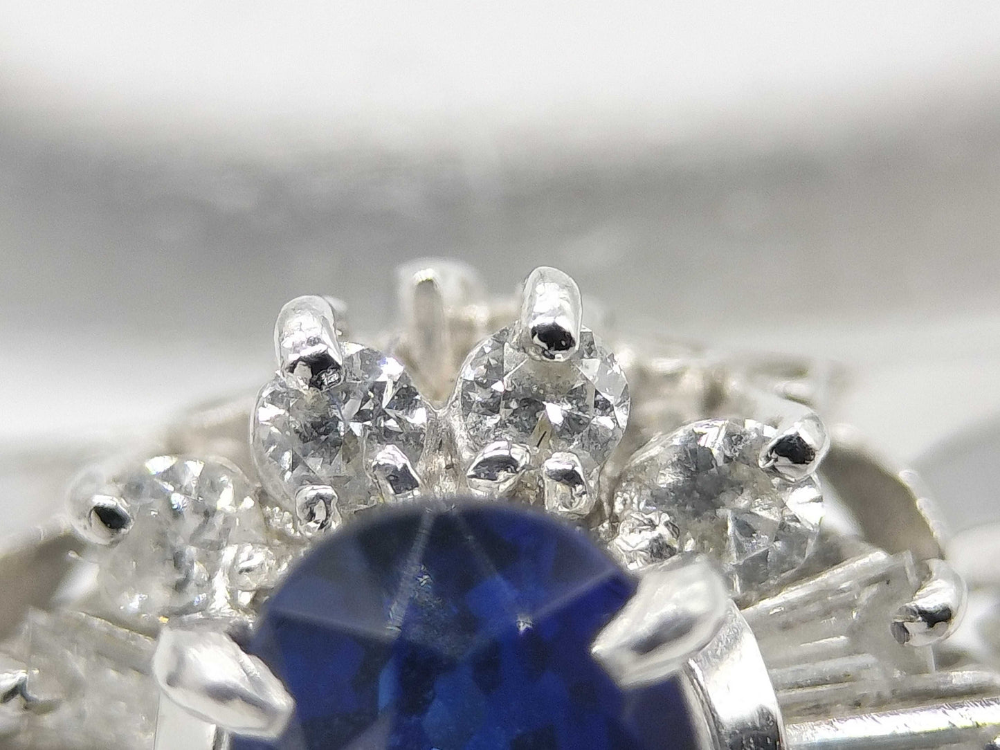 S 0.74ct D 0.24ct Pt900 5.2g Ring