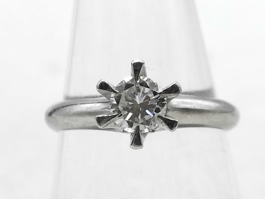 D0.37ct Pt900 4.1g Ring
