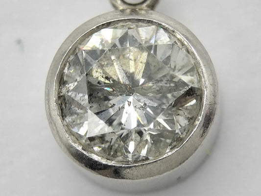 D1.16ct FD0.03ct Pt100 2.4g Pendant Top