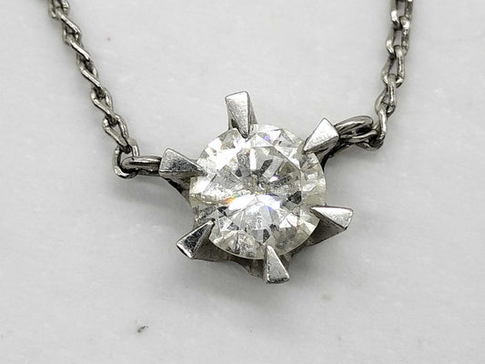 D0.38ct Pt900/Pt850 2.8g Necklace