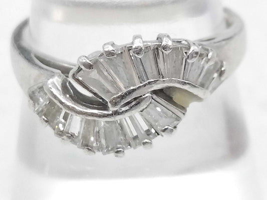 D0.78ct Pt900 4.8g Ring