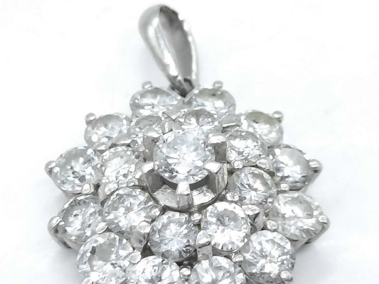 D3.00ct Pt900 6.0g Pendant Top