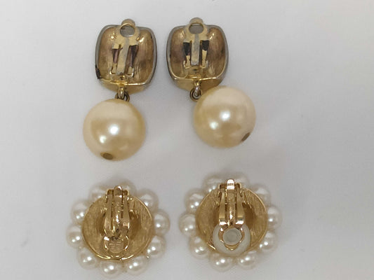 GIVENCHY Pearl Earrings *2 pieces Earrings