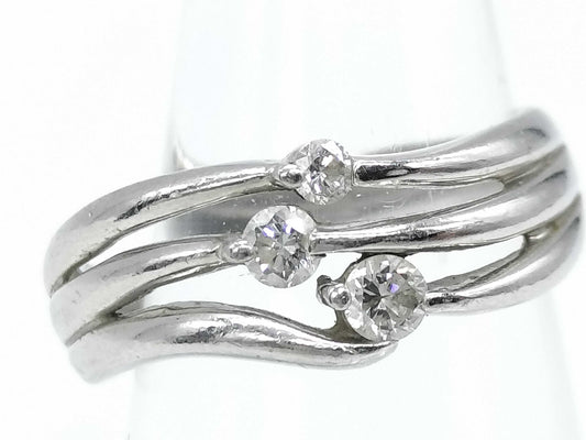 D0.15ct Pt900 3.7g Ring