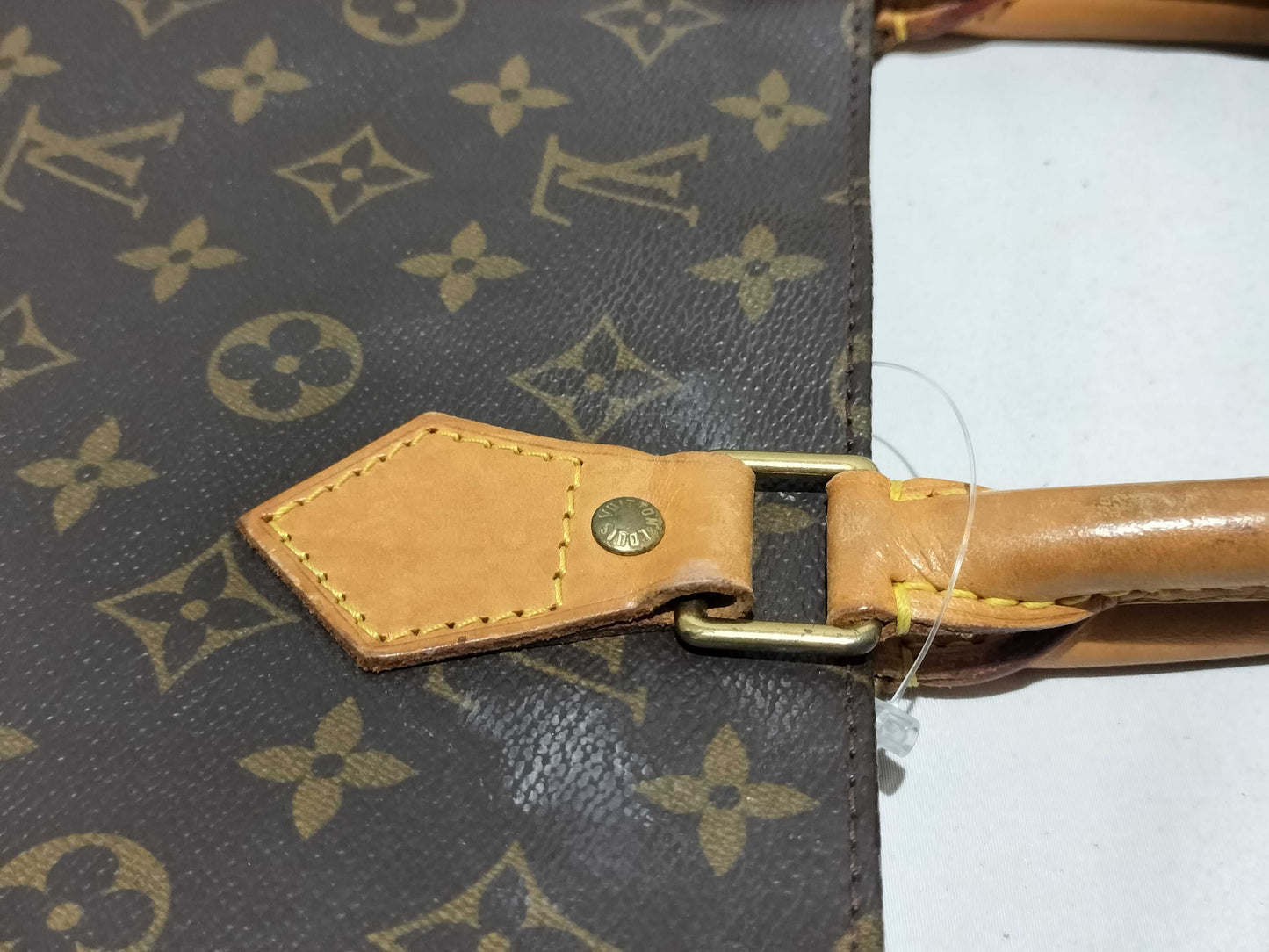 LOUIS VUITTON Monogram Sack Plastic Handbag