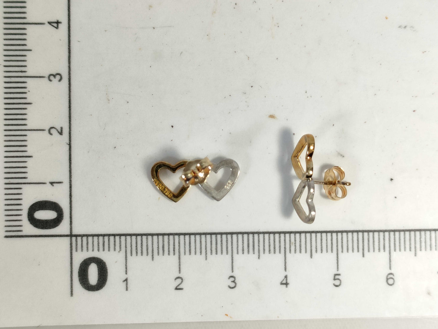 Tiffany & Co. 750 x SV925 Combination Double Heart Earrings