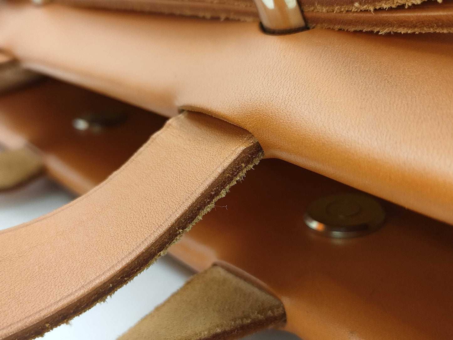 HERMES Ale Bag Cabass □F Engraving Handbag