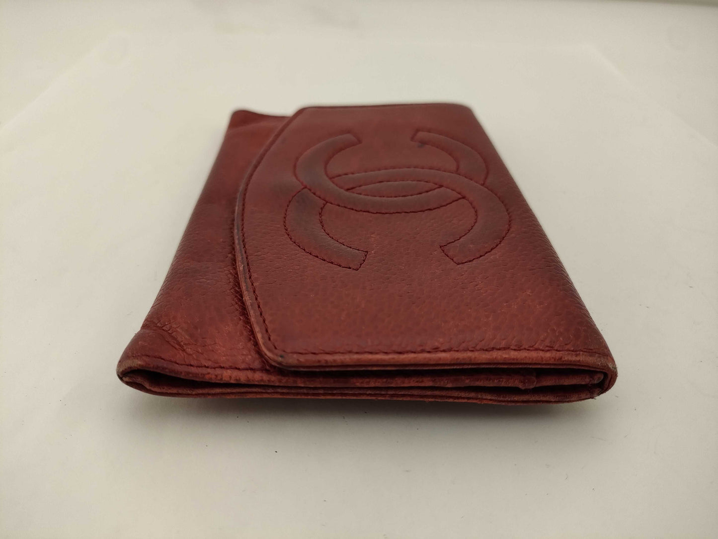 CHANEL Caviar Skin Bi-Fold Wallet Wallet Wallet