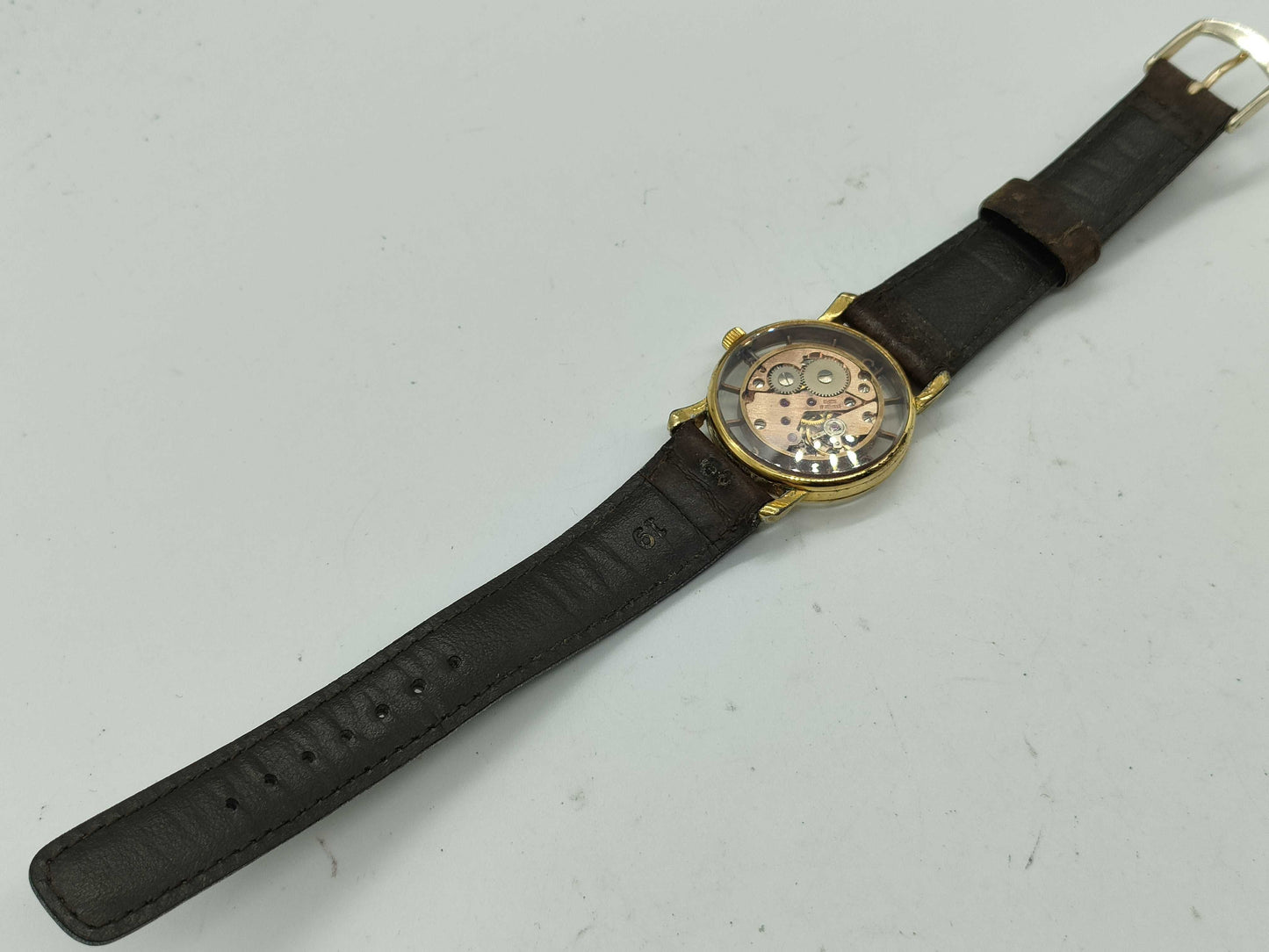 See-through back, manual winding, Oris boys' watch