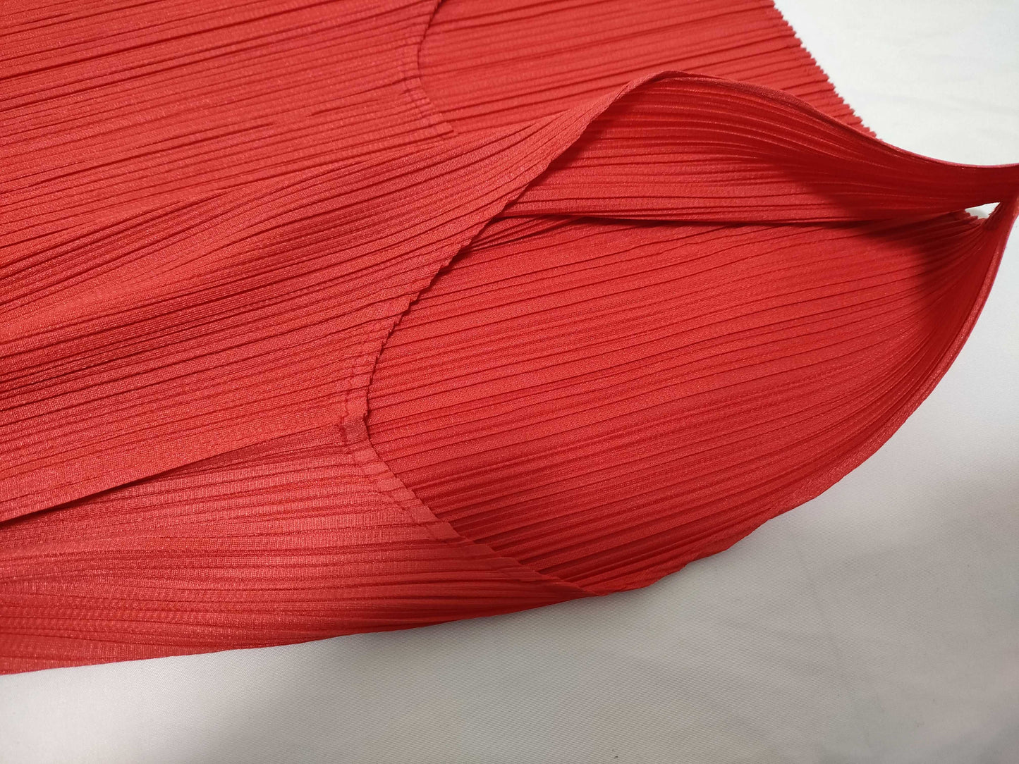 ISSEY MIYAKE Pleated Pleated Red Dress Dress