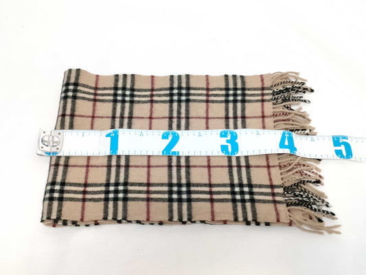 BURBERRY Nova Check Wool Scarf