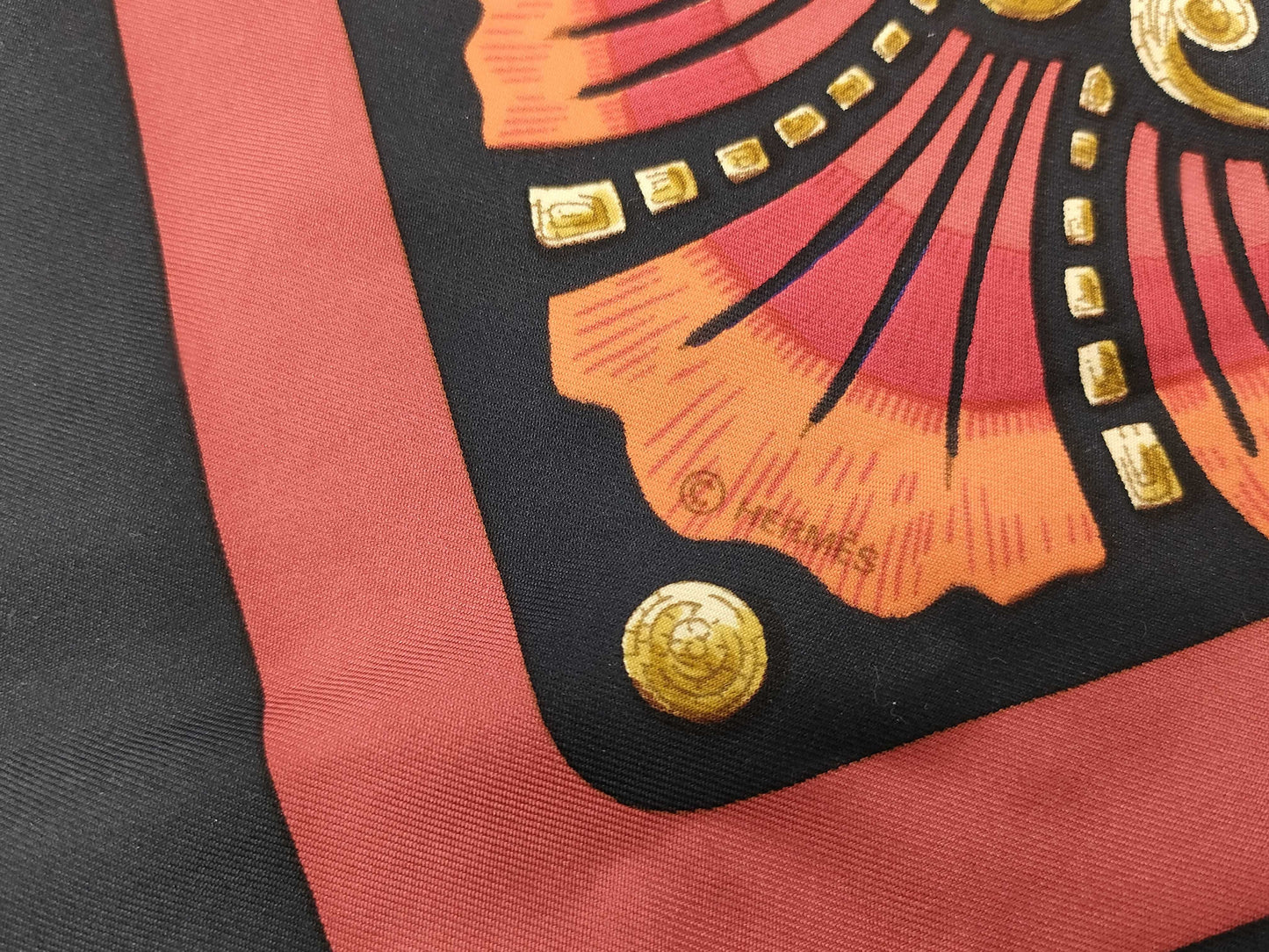 HERMES Carre Carre90 Cheval Turc Turkish Horse Scarf