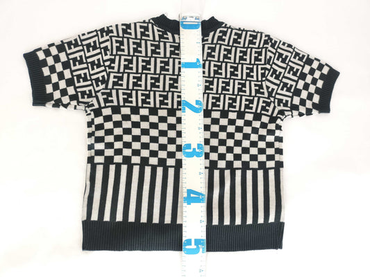 FENDI Zucca print short sleeve top