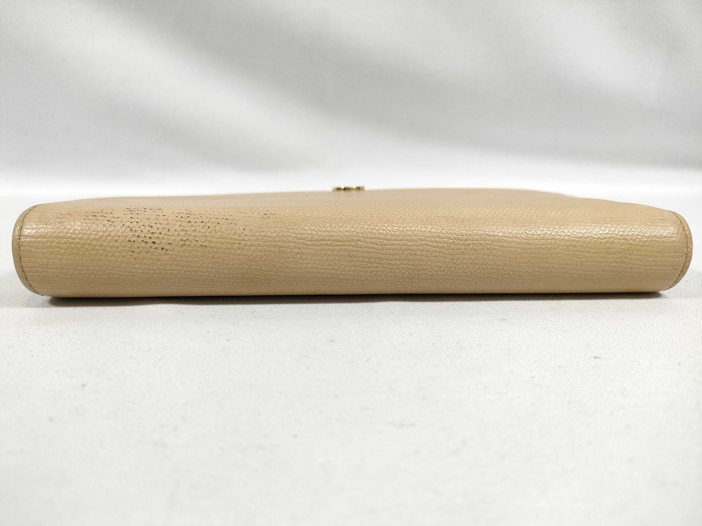 CHANEL Bi-fold Long Wallet with Coco Button, Beige, 10 Series