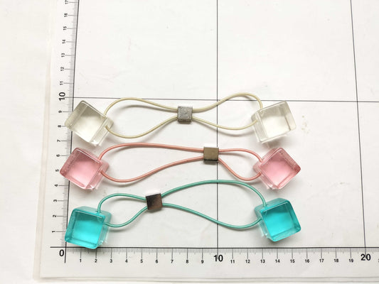 LOUIS VUITTON Hair Cube 3-Piece Hair Tie Hair Accessory