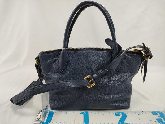 PRADA Vitello Dino Leather Tote Bag with Replacement Strap