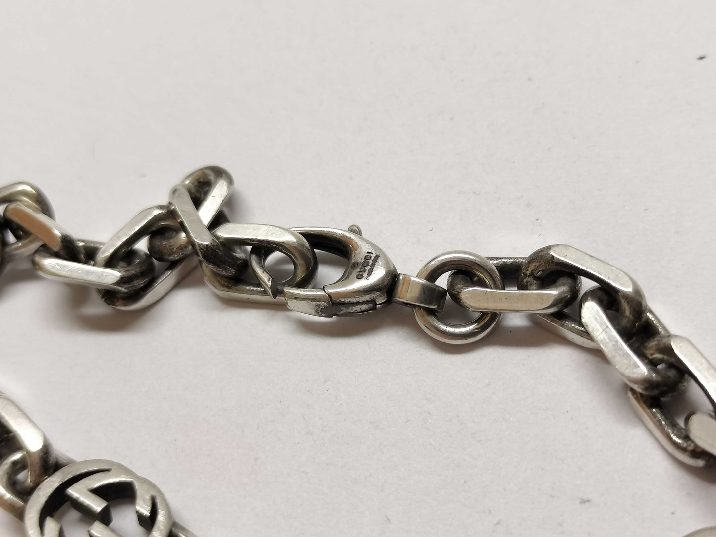GUCCI Interlocking Bracelet SV925 18.5g Bracelet/Bangle