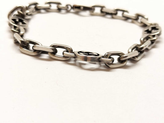GUCCI Interlocking Bracelet SV925 18.5g Bracelet/Bangle