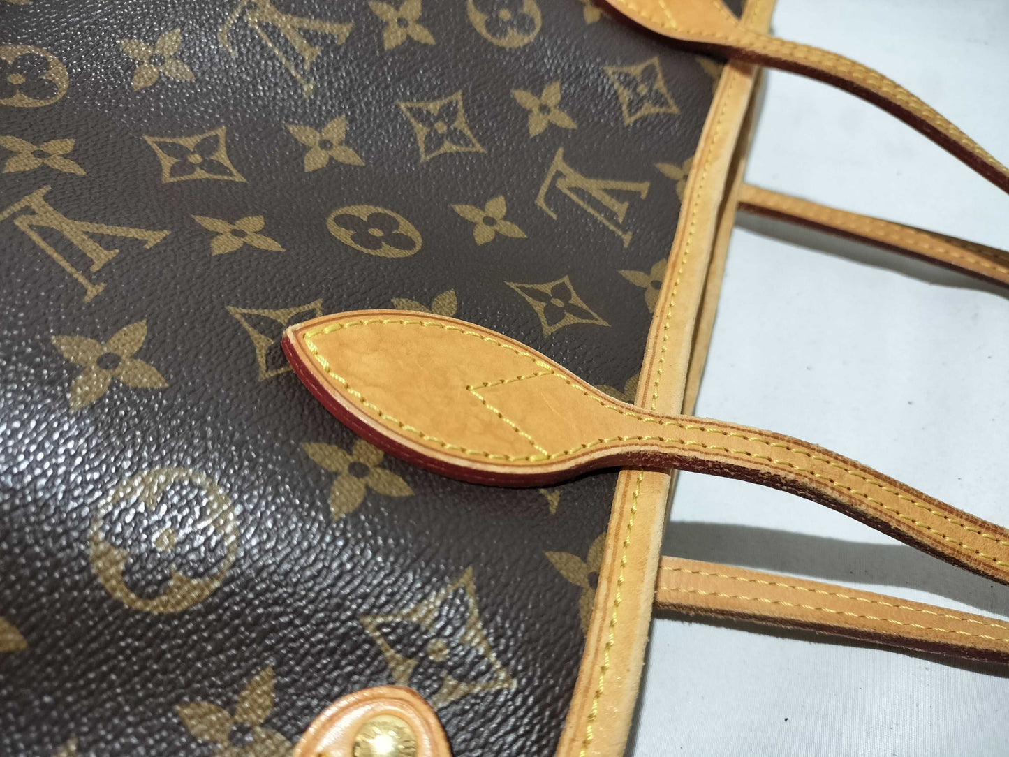 LOUIS VUITTON Monogram M40155 Neverful PM Old Style Handbag