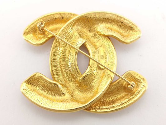 CHANEL Coco Mark Coco Brooch Gold Brooch