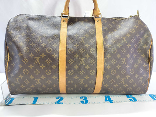 LOUIS VUITTON Monogram M41424 Keepall 55 Boston Bag