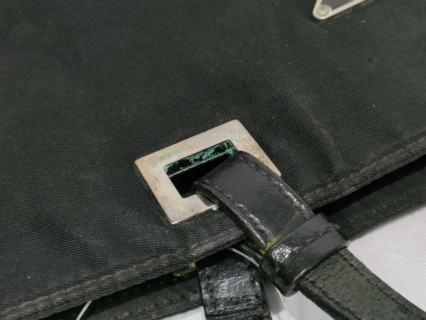 PRADA nylon hand tote bag