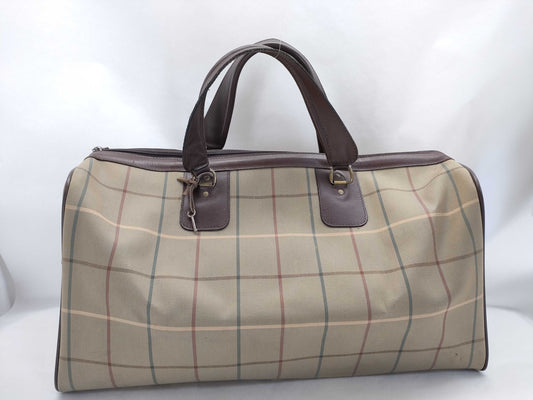 BURBERRY Check Boston Bag 2 Pieces Boston Bag