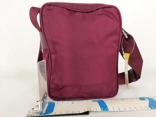 PRADA Nylon Shoulder Bag, Bordeaux